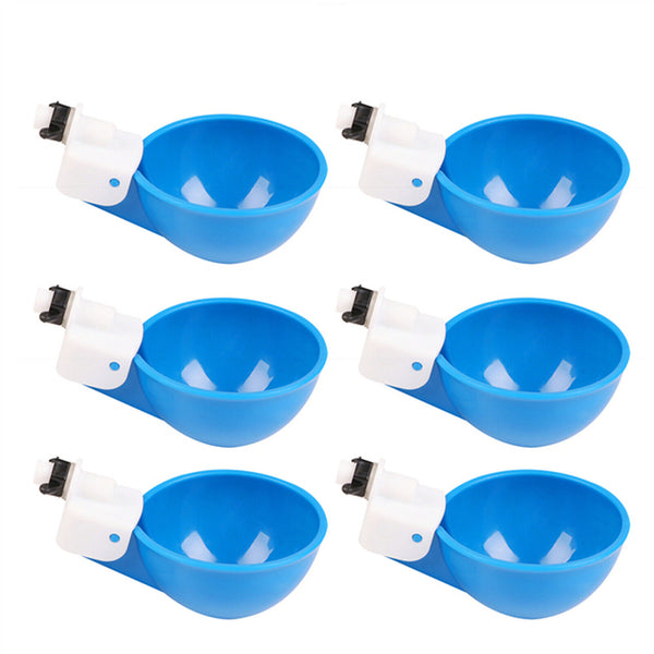 5PCS Automatic Chicken Water Cup Waterer Poultry Drinker Feeder Drinking Bowl AU