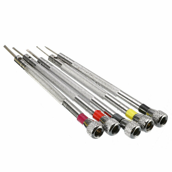 5 Pcs Precision Screwdriver Eyeglasses Watch Jewelry Watchmaker Repair Tool Set