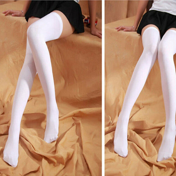 New Fashion Thigh High Over Knee High Socks Girls Women Long Stockings Socks AU