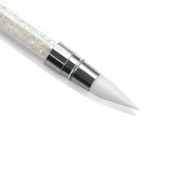 Dual Tip Silicone Nail Art Pen Dipping Dotting Brush Carving Drawing Brush Tool