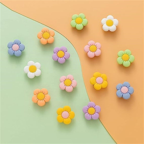 14PCS Flower Shoe Charms Cute Design for Shoes Charm Girl Cute Flower Decoration