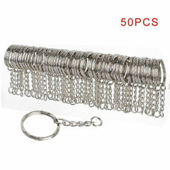 Key Rings Bulk – Split Metal Keyrings with Link Chains