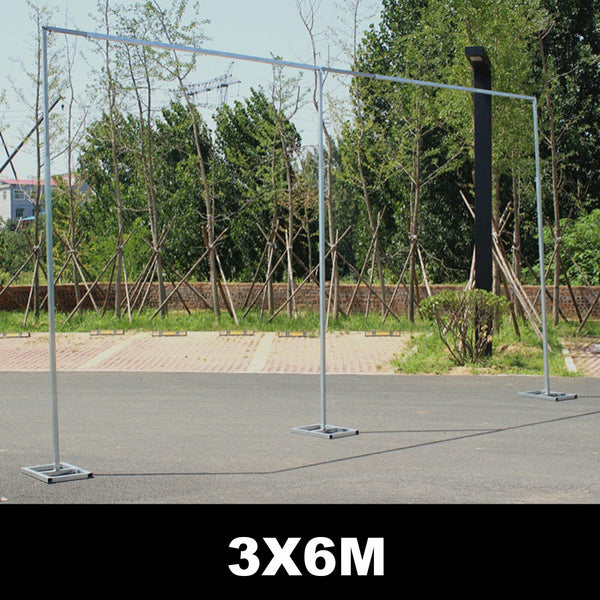 3X6M 3X3M Adjustable Telescopic Curtain Wedding Backdrop Stand Support Frame AU