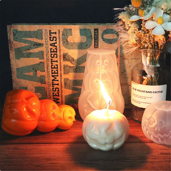 Pumpkin Candle Silicone Mold DIY Resin Soap Craft Making Moulds Christmas Decor