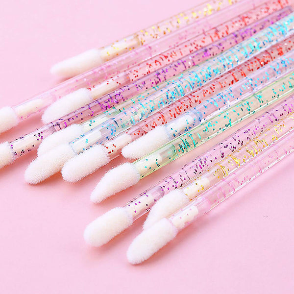 200X Disposable Glitter Lip Brushs Lip Wands Gloss  Wand Lipstick Brushes New AU