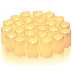 24X LED Flameless Tea Light Wedding Decoratio Tealight Candle Battery Included