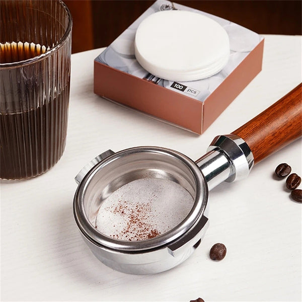 100PCS Paper Filters Replaced Round Moka Pot Coffee Espresso Maker Brew Filters