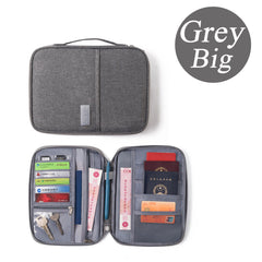 Waterproof Passport Holder Travel Document Wallet RFID Bag Family Case Organizer