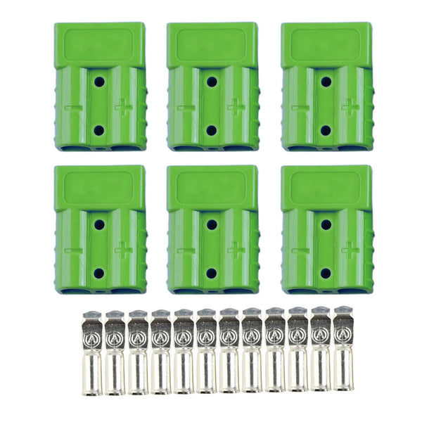 12Sets Connectors Anderson Style Plug DC Power 50AMP Solar Caravan 6AWG GREEN AU