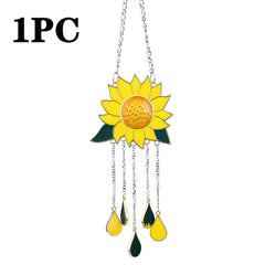 1/2/3X Sunflower Wind Chimes Outdoor Yard Garden Decoration Ornament Hanging AU