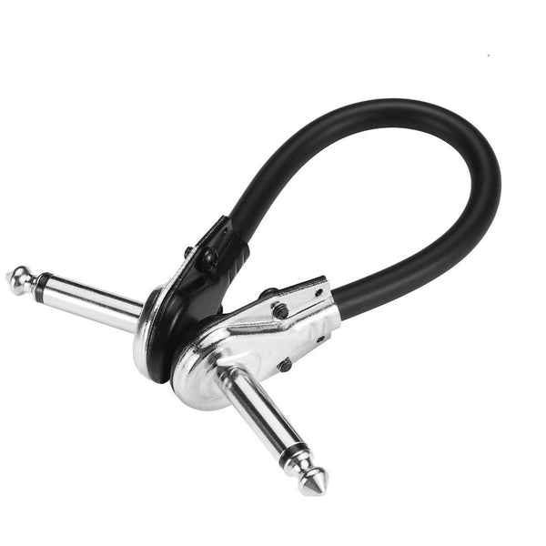 15CM Low Noise Guitar Effect Pedal Board Patch Cable Cord With Right Angle Plug