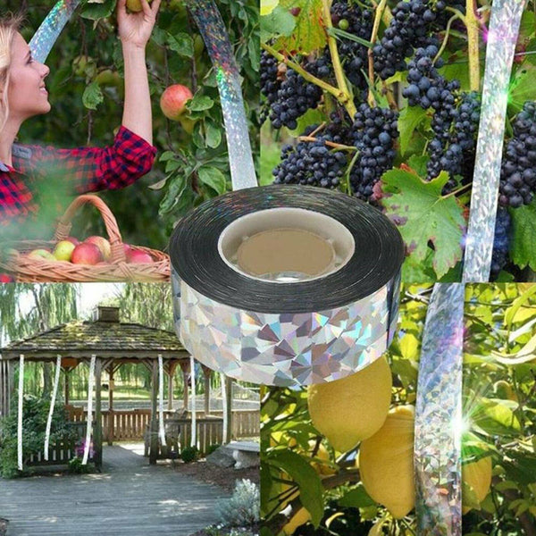 4.8cm x 110m Bird Repellent Laser Reflective Tape Garden Birds Deterrent Tapes