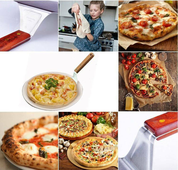 Pizza Shovel Spatula Peel Cake Stainless Steel Lifter Paddle Pancake Baking Tray