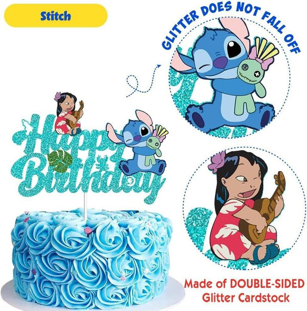 Stitch Party Set Party Supplies Banner Balloons Toppers Kids Birthday Decoration