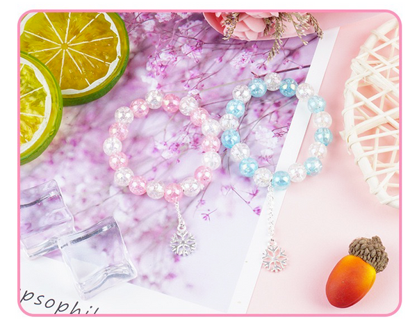 3PCS Frozen Bracelet Set Cute Hair Clip Earrings Kids Girls Jewellery Gift