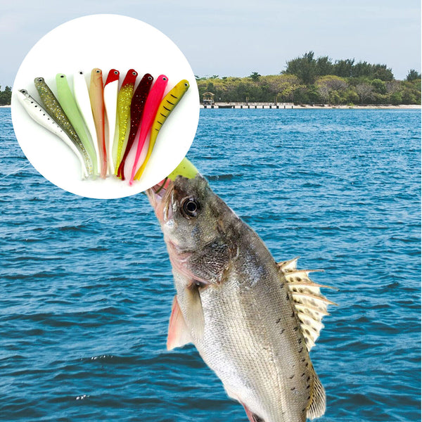 10/20X 13CM Soft Plastic Lures Snapper Jerk Shad Minnow Gulp King Stick Bait 8g