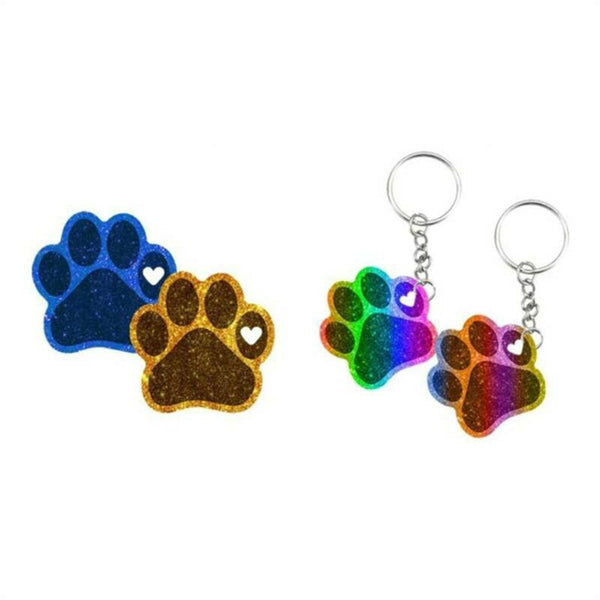 Cute Dog Paw Keychain Epoxy Resin Mold Earrings Pendant Casting Silicone Mould