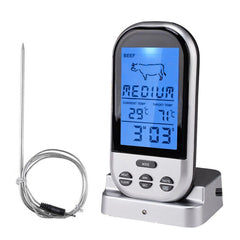 Meat Thermometer – Wireless Digital BBQ Probe with Remote