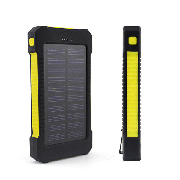 50000mAh Portable Solar Panel Dual USB External Battery Power Bank Pack Charger