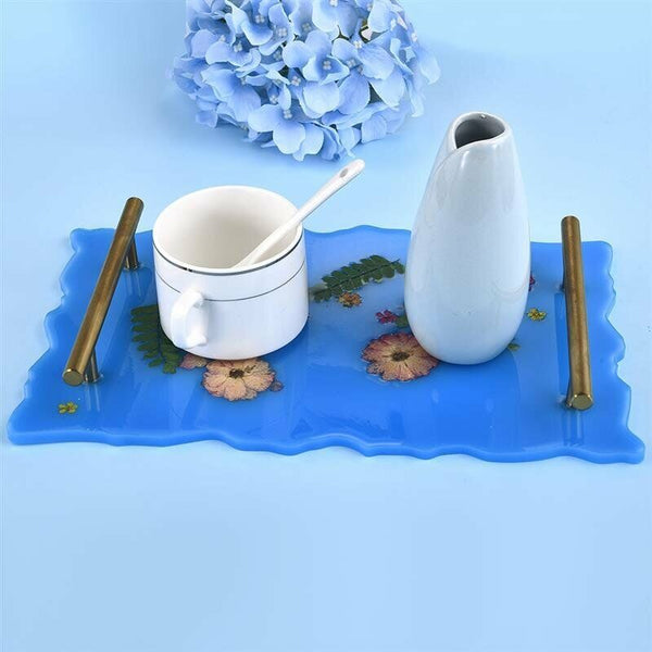 Large Safe Silicone Tray Artist Mold Irregular Coaster Resin DIY HOT Tray Mould