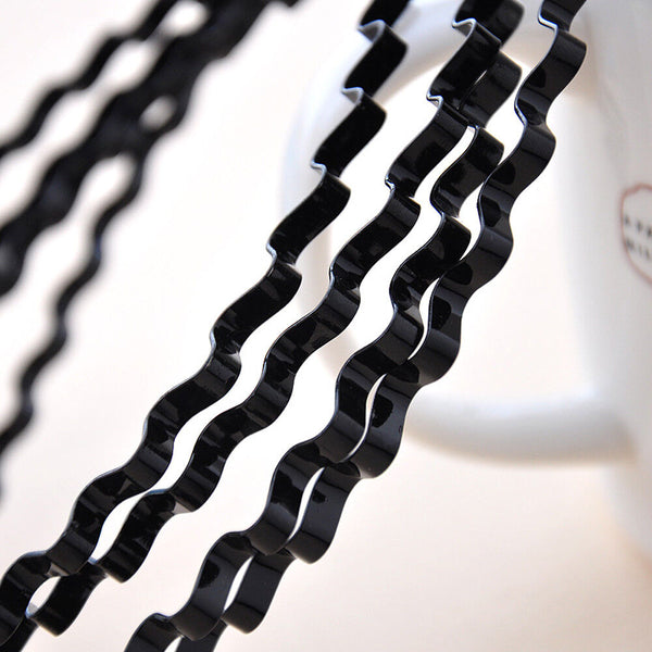 10pcs Fashion Men Women Girls Sports Metal Wave HOOP Headband Hair Band Unisex