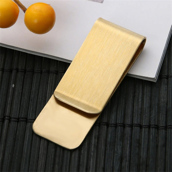 10Pcs Money Cash Clip Note Card Holder Stainless Steel Mens Wallet Ladies ID Bag