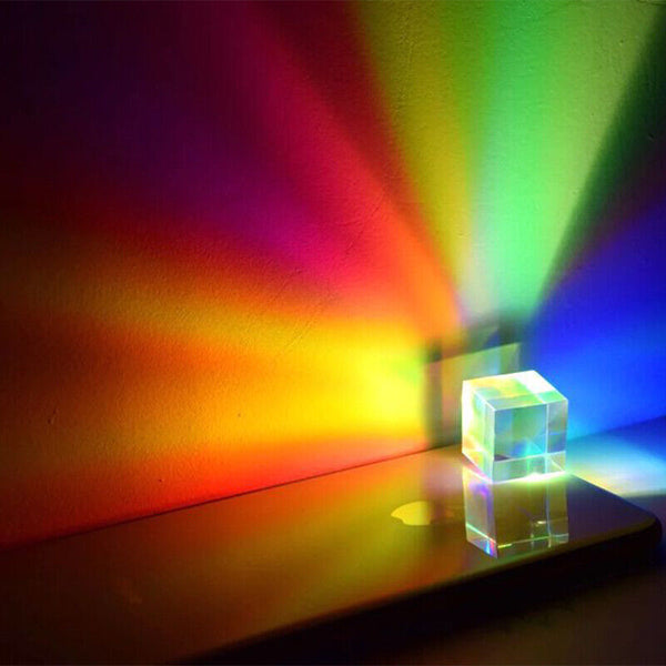 CMY Optical Glass Defective Cube Prism Cross Dichroic RGB Dispersion Six-Sided U