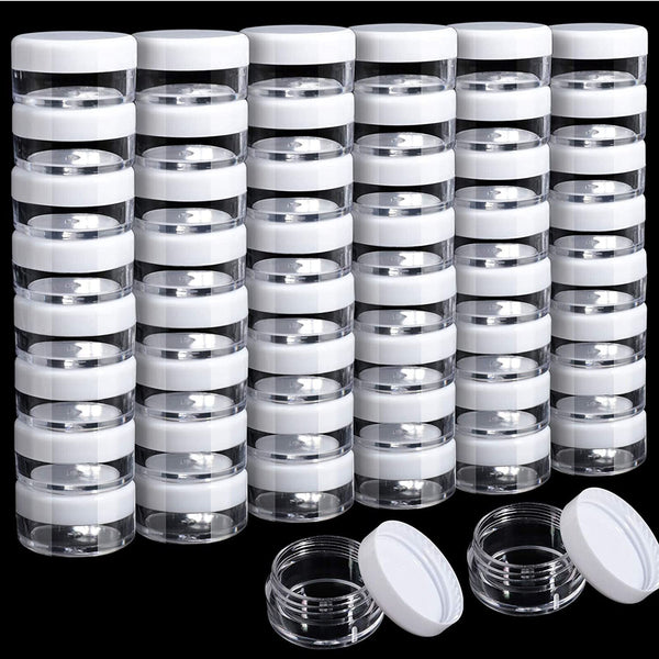 50-200X Mini Sample Bottle Cosmetic Makeup Jar Pot Face Cream Lip Balm Container