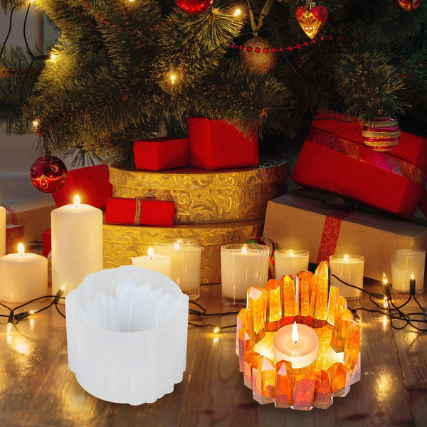 1/2X Resin Candle Holder Molds Silicone Candlestick Mould Epoxy Casting Mold AUS