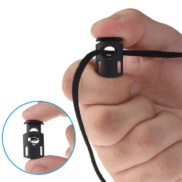 Elastic Adjusting Toggle Spring Buckle Rope Cord Lock Up End Stopper 6MM