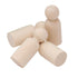 20X Unfinished Wooden Peg Dolls Wooden Tiny Doll Bodies People Decor Wood Crafts