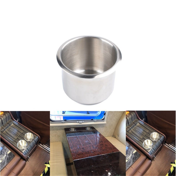 1XStainless Steel Recessed Cup Drink Holder For Marine Boat RV Camper rust proof