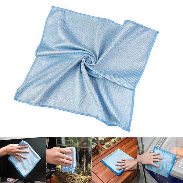 UP 80pcs Microfibre Cleaning Cloth Microfiber Dish Car Towel Glass 30x30cm Bluk