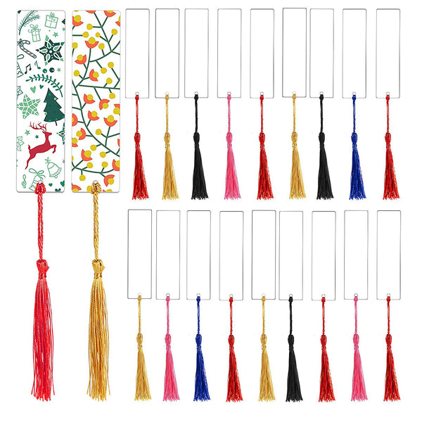 10 Pieces Blank Acrylic Bookmark Acrylic BookmarkDIY Unfinished Acrylic Book AU