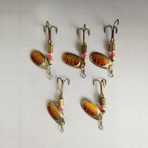 5x Redfin Trout Spinners Spinner Spoon Bait Fishing Lure Metal Lures Bass Tackle