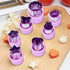 12Pcs Mini Fruit Vegetable Mold Cookie Shape Cutter Stainless Steel Mould Food