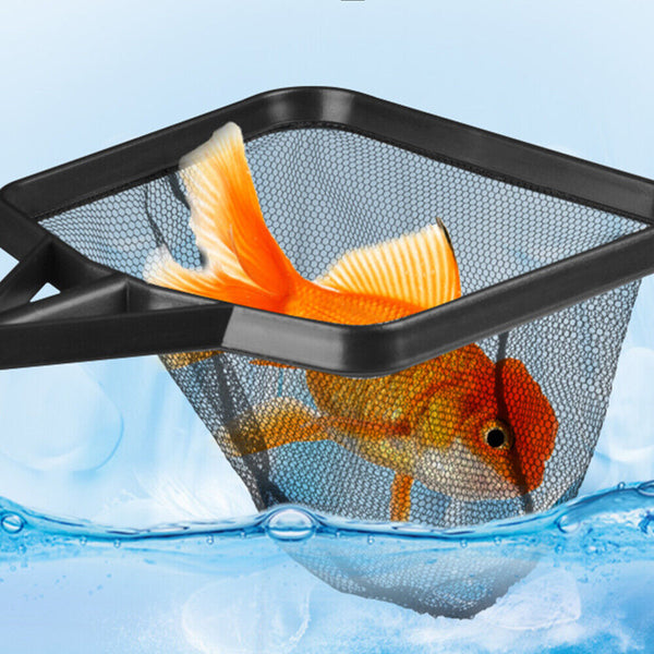 MR5 aquarium tank net Square Portable Fish Long Handle Landing Fishing