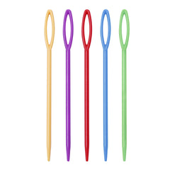 Mix Colour 20pcs Plastic Darning Threading Weaving Sewing Needles Great for Kids