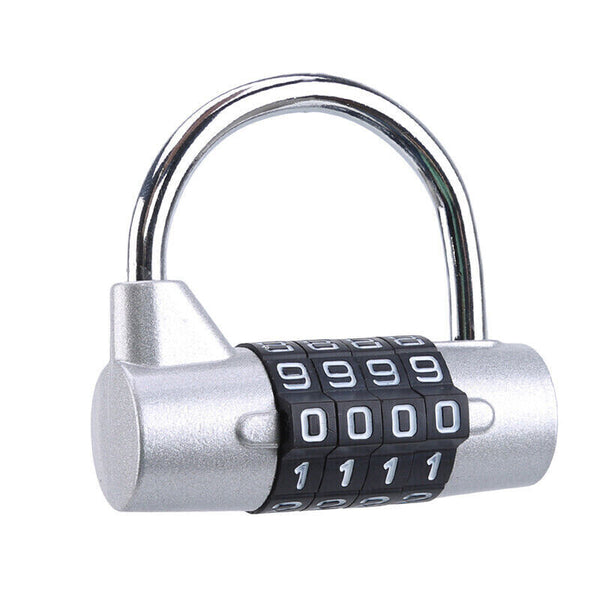 4 Digit Password Safety Lock Wide Shackle Combination Padlock New BB