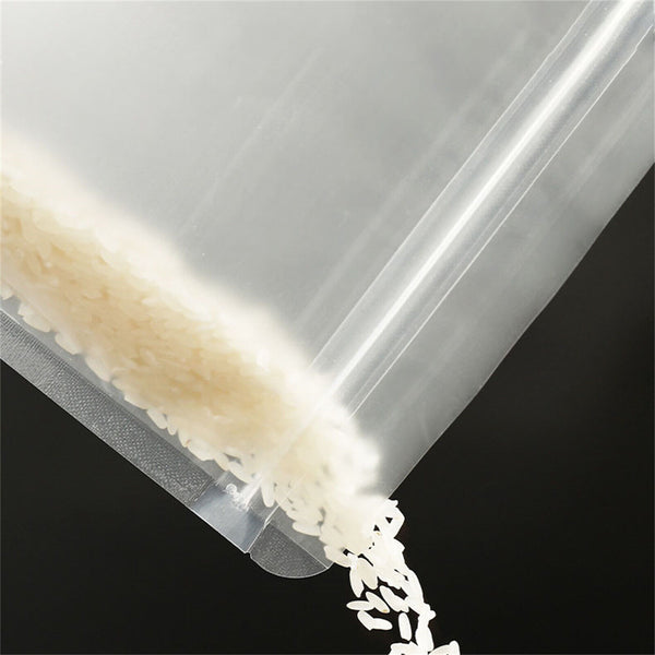 100PCS Frosted Clear Bags Heat Seal Zip Lock Food Grade Pouches Reusable New AU