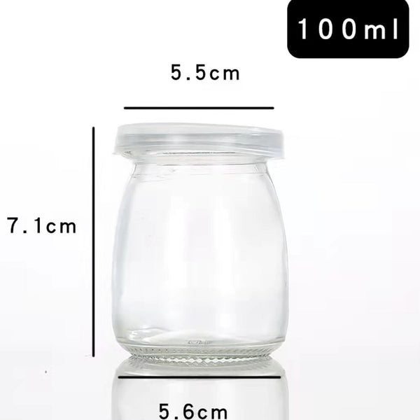 12/24/48/72X 100ML Glass Pudding Jars Yogurt Milk Jam Parfait Dessert Glass Jars