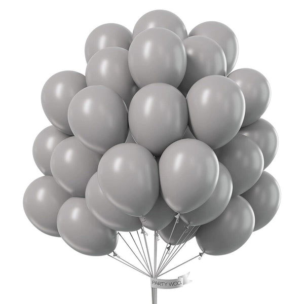 20x Latex Balloons 10inch/25cm Grey Pearl Retro Balloon Party Wedding Birthday
