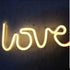 Love LED Neon Sign USB Battery Night Light Wall Bar Club Background Lamp Xmas Au