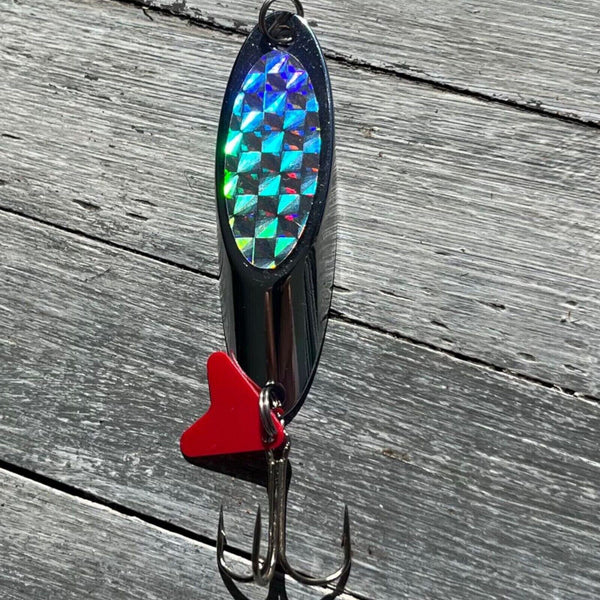4 Fishing Lures Metal Slice Jigs spinner Bait Spoon Tackle Salmon Tailor Macks