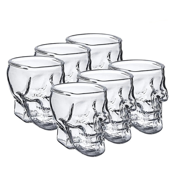 4/8pcs Crystal Skull Head Shot Glass Cup Vodka Cup champagne Glass Drinking Part