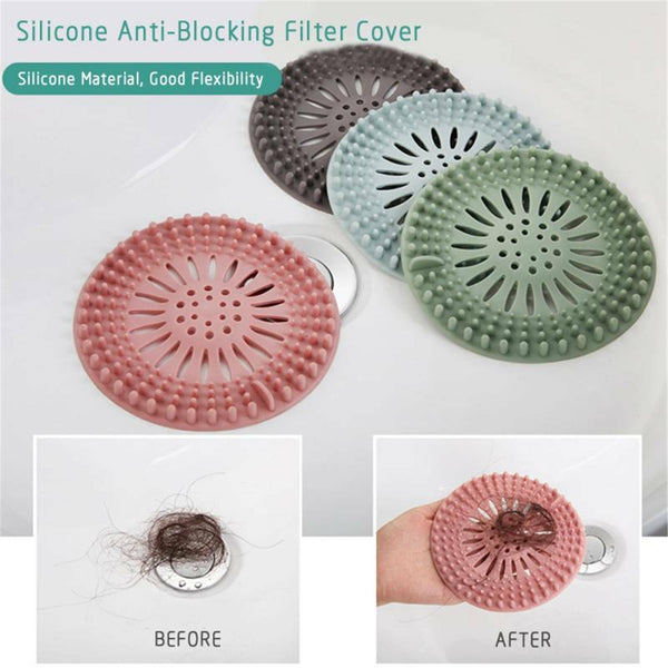 2x New Bathroom Drain Hair Catcher Bath Stopper Sink Strainer Filter Shower Cove