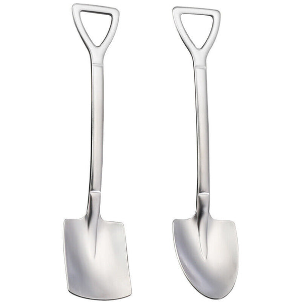 8PCS Shovel Shape Spoon Tea Coffee Sugar Cake Scoop Dessert Ice Cream Spoon AU