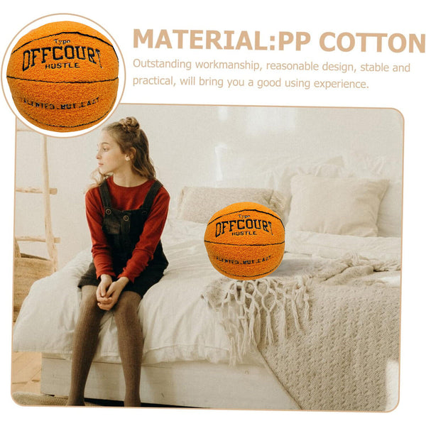 25cm Doll Toys Throw Pillow Plush Creative Basketball Pillow Basketball Plush