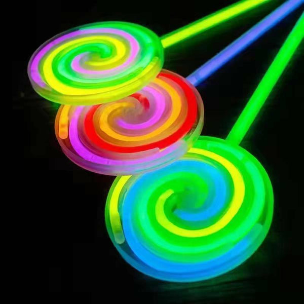 Lollipop Glow Sticks Fluorescent light Magic Wand Luminous Party Children's toys