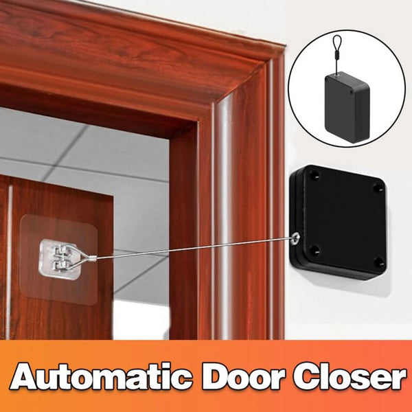 2PCS Punch-free Automatic Door Closer Sensor Auto for Home Kitchen Door Security